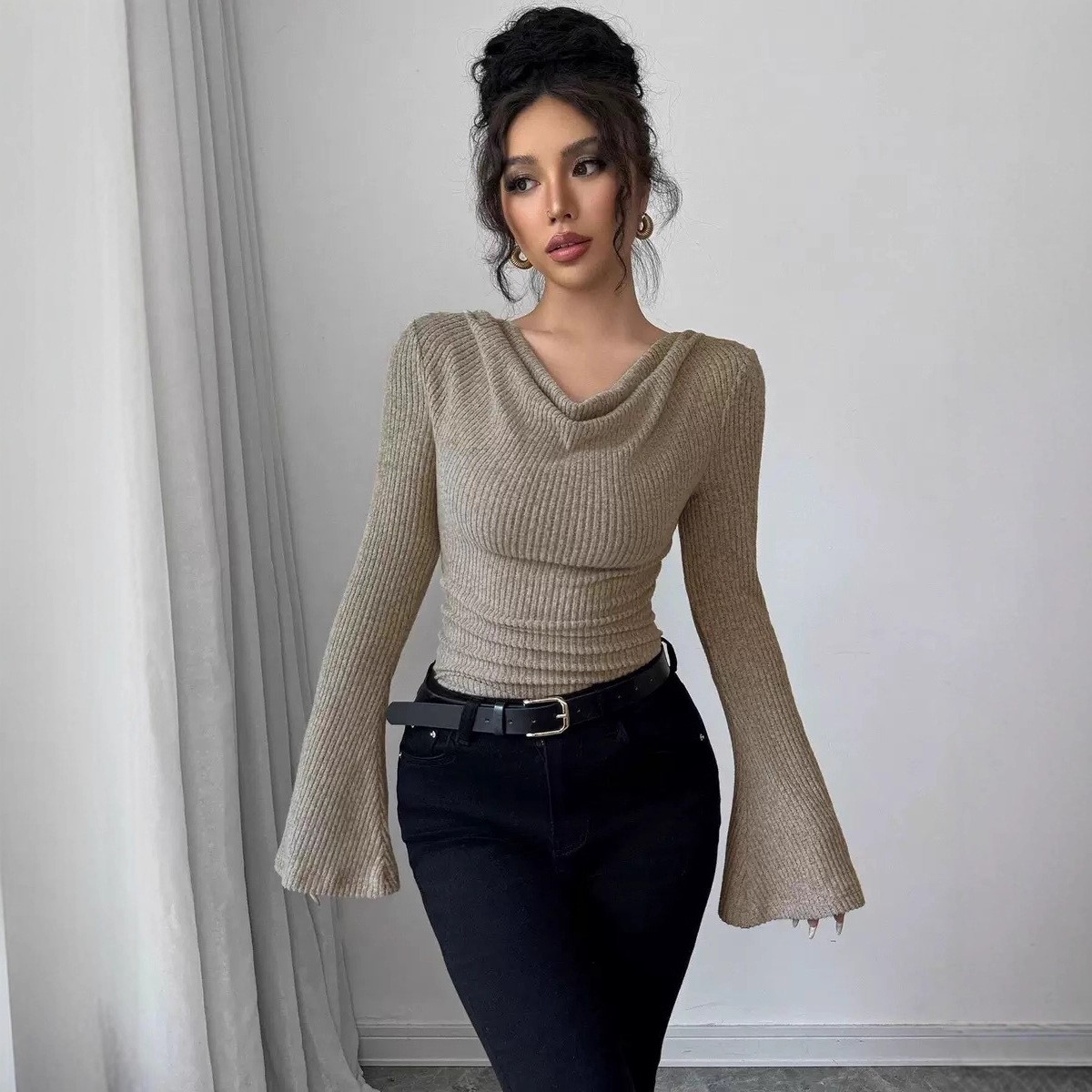 Women's Blouse Longsleeve Soli - огляд і ціна Blouse Off Shoulder