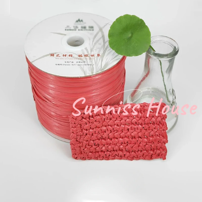 600M Matte Raffia Yarn，330g Ar - огляд і ціна Crochet Bag Raffia