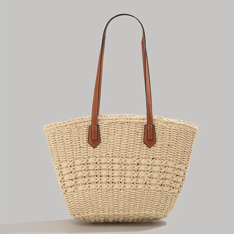 Extra-Large Foldable Straw Tot - огляд і ціна Tote Bag Beach