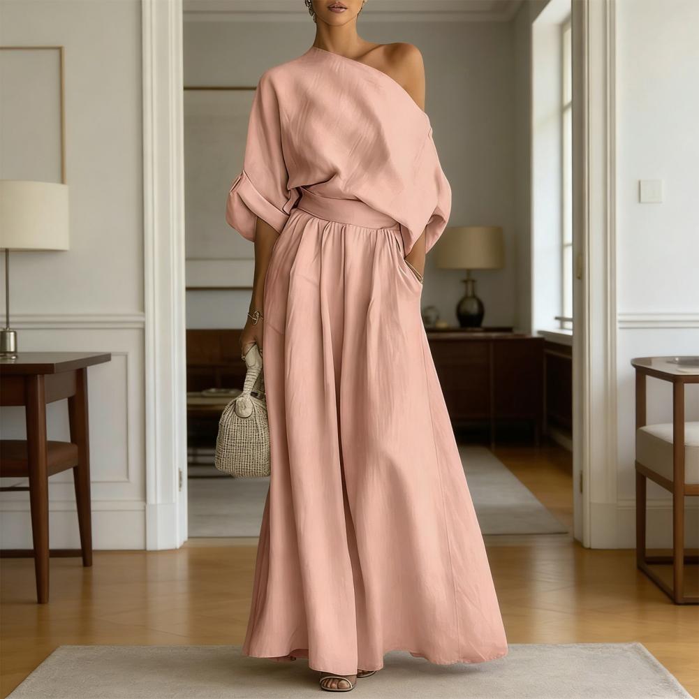 Women Blouse Pants Set Elegant - огляд і ціна Blouse Off Shoulder