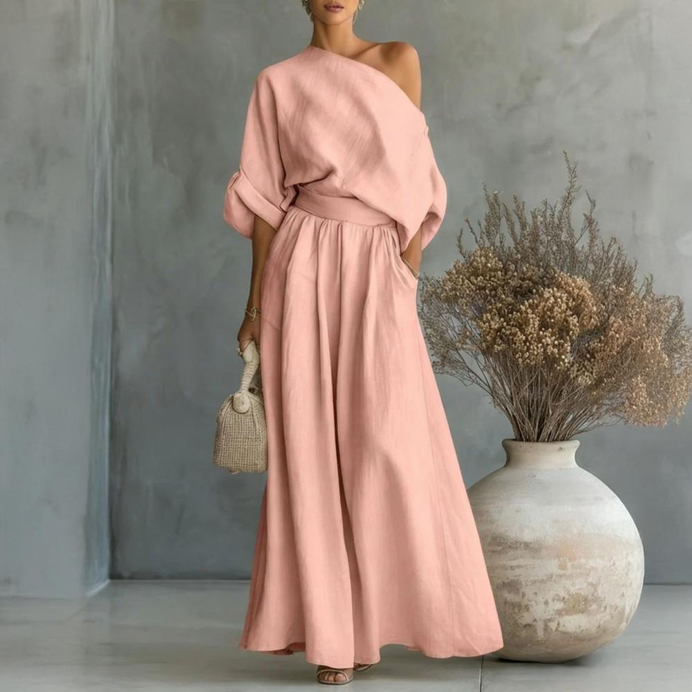 Women Blouse Pants Set Elegant - огляд і ціна Blouse Off Shoulder