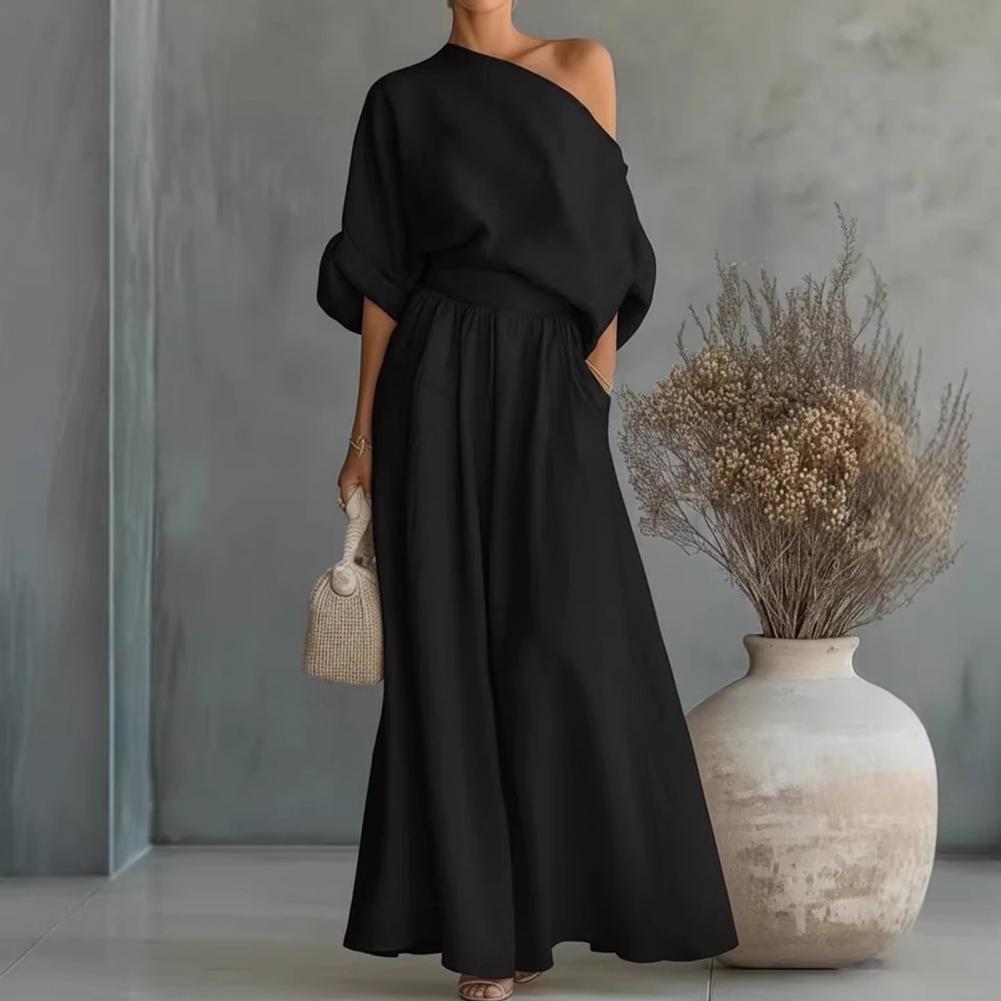 Women Blouse Pants Set Elegant - огляд і ціна Blouse Off Shoulder