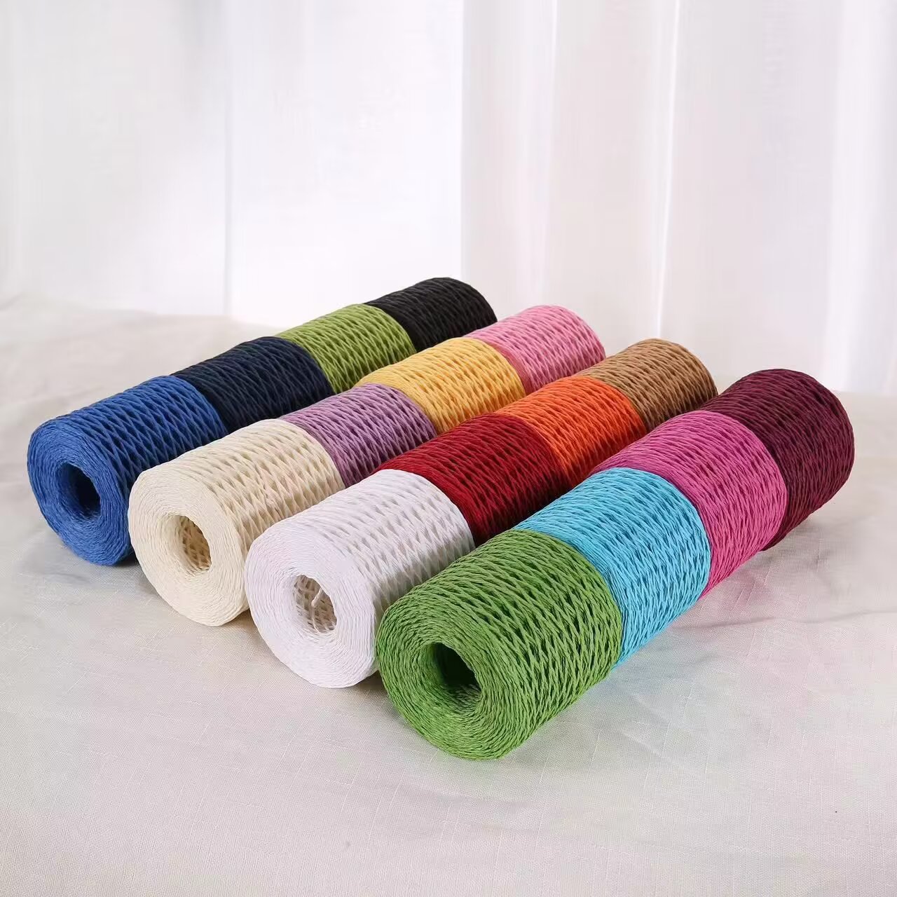 190g Raffia Yarn, Straw Paper  - огляд і ціна Crochet Bag Raffia
