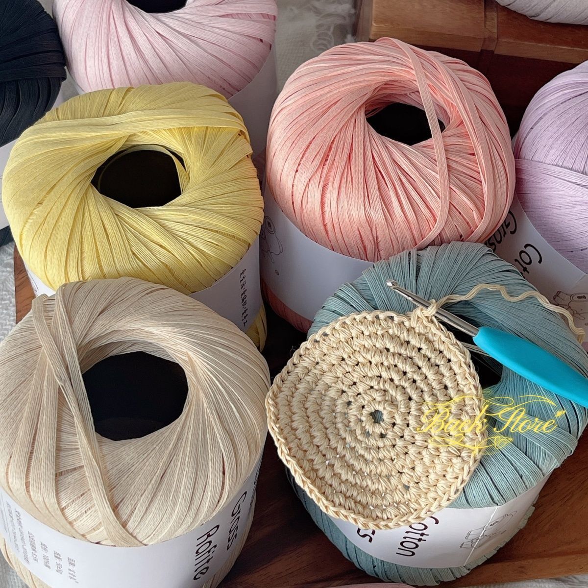 102M/roll Multicolor Raffia Ya - огляд і ціна Crochet Bag Raffia