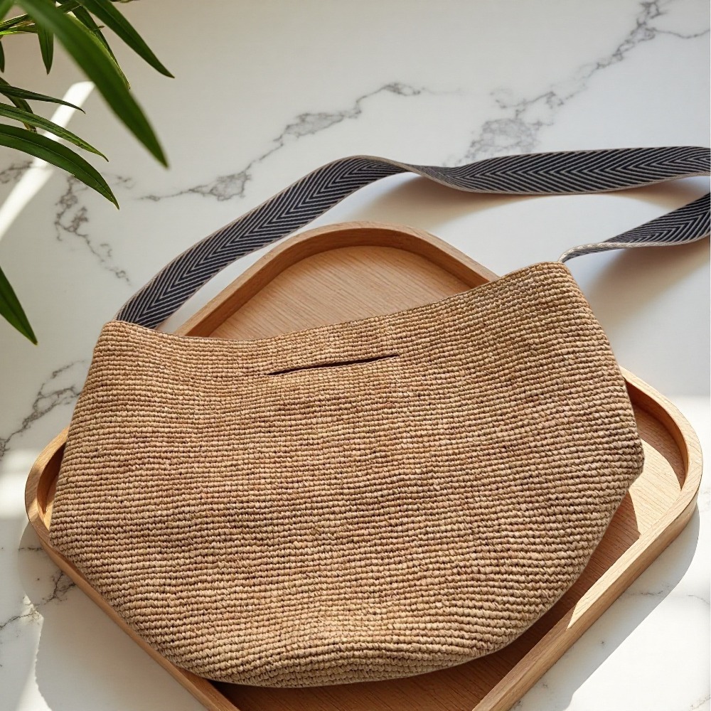 New Raffia Rainbow Bucket Bag  - огляд і ціна Crochet Bag Raffia