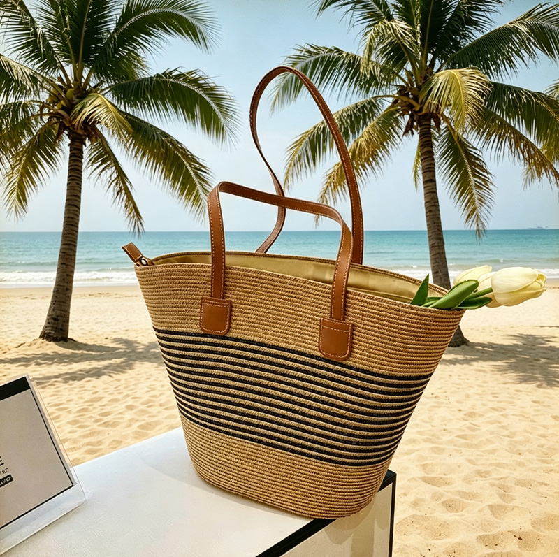 CLAREGQI  Women's Striped Stra - огляд і ціна Tote Bag Beach