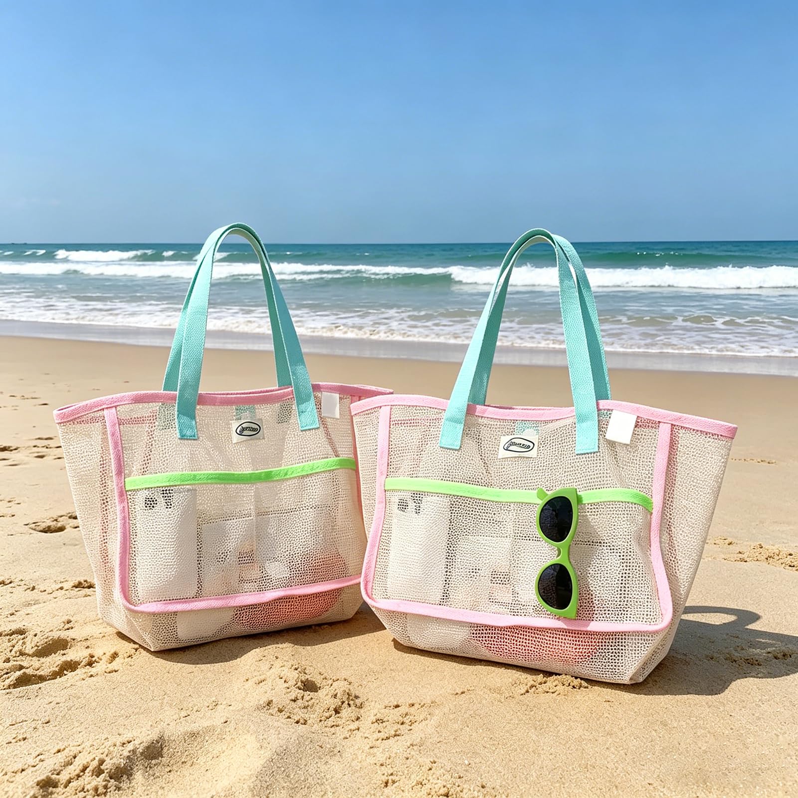 Beach Bags for Women Colorful  - огляд і ціна Tote Bag Beach