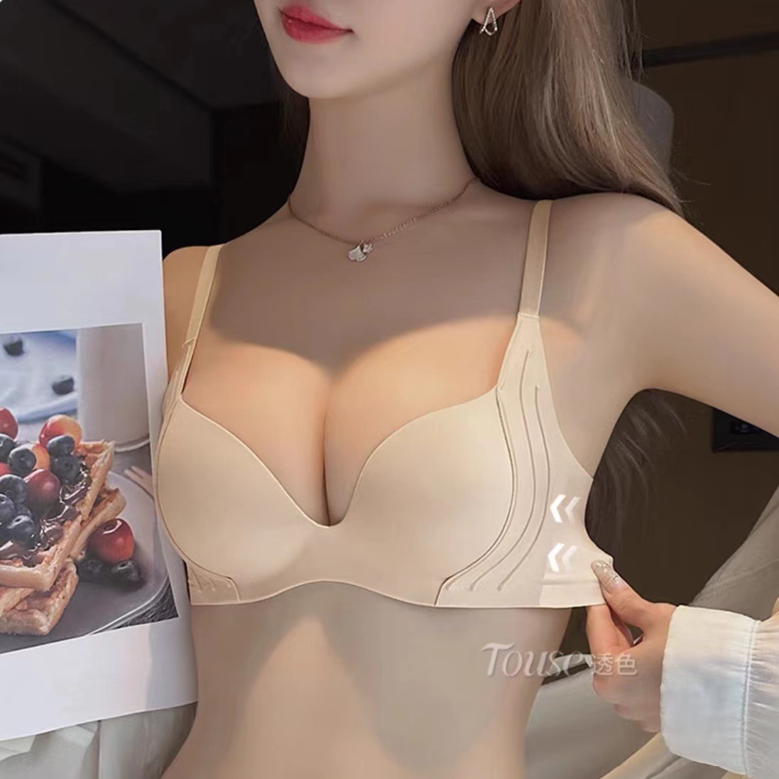 Wireless Push Up Bra for Small - огляд і ціна Bralette Triangle Set