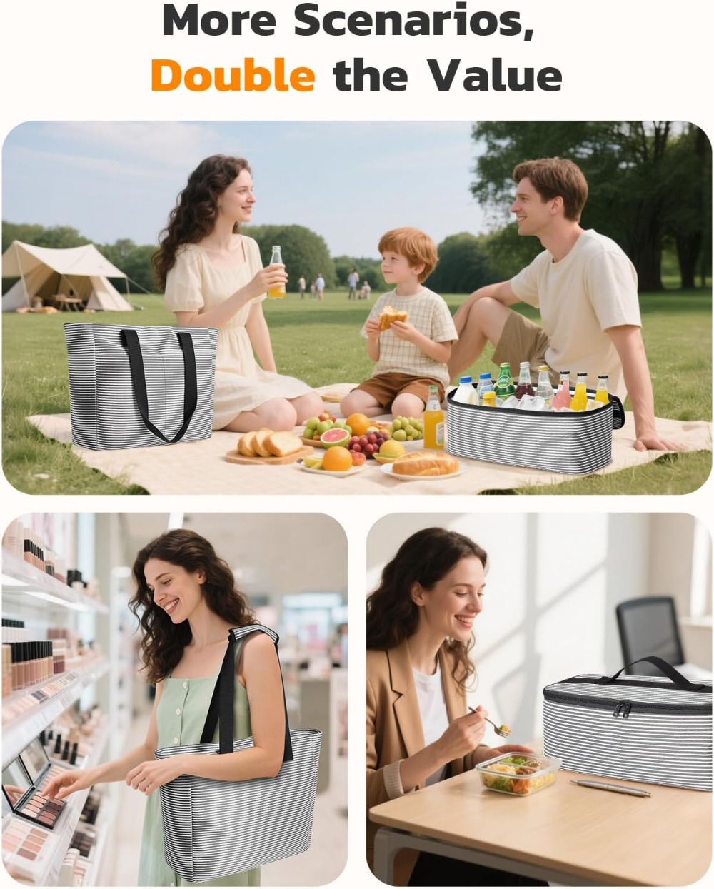 45L Waterproof Beach Bag and C - огляд і ціна Tote Bag Beach