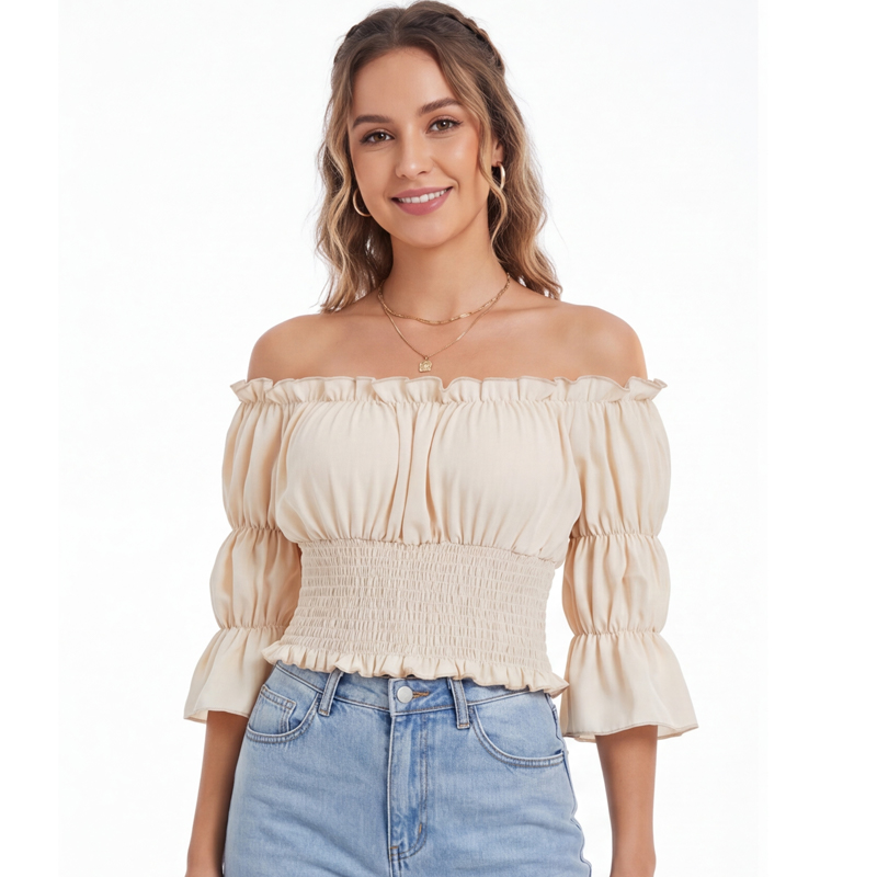 Renaissance Blouse Women Top w - огляд і ціна Blouse Off Shoulder