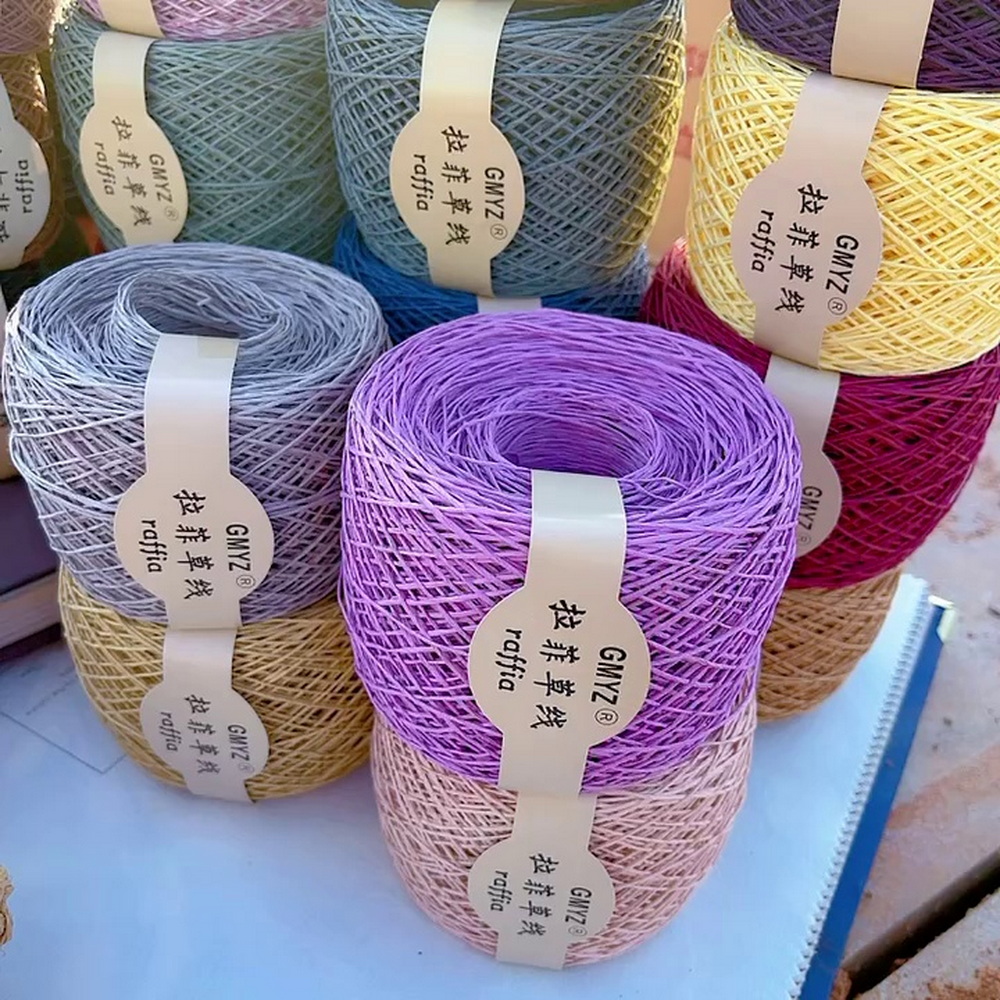 220M/Roll Washable Japanese Pl - огляд і ціна Crochet Bag Raffia