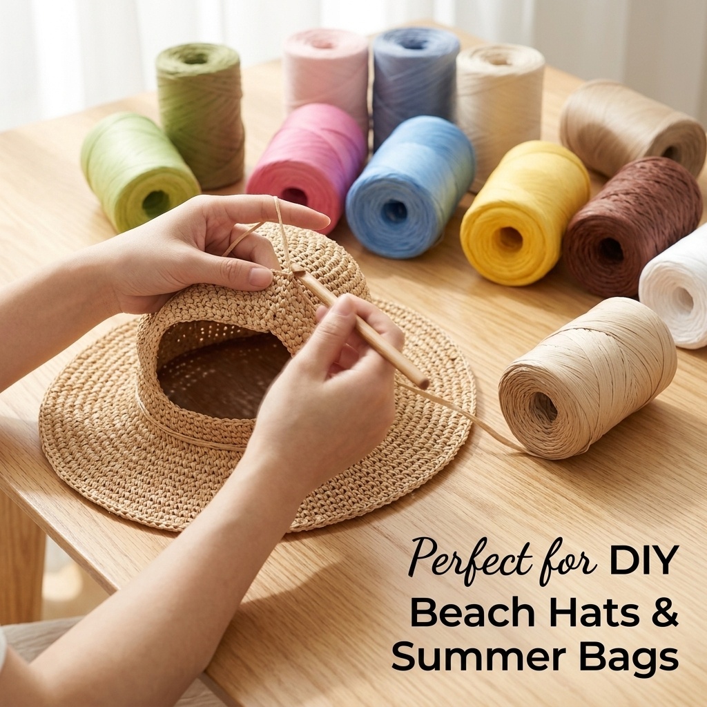 150m DIY Natural Paper Raffia  - огляд і ціна Crochet Bag Raffia