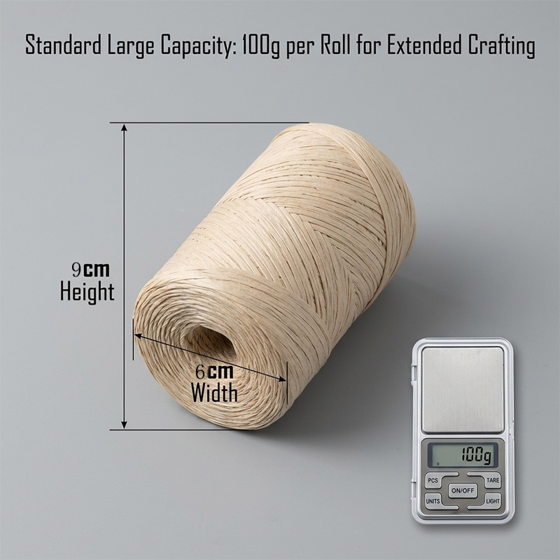 150m DIY Natural Paper Raffia  - огляд і ціна Crochet Bag Raffia
